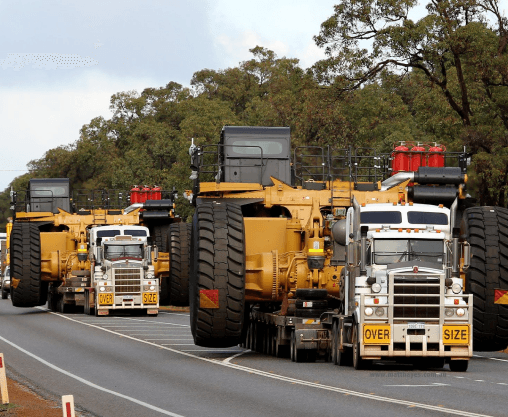 transportation large equipment with experts